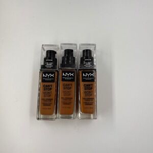 NYX Can't Stop Won't Stop Full Coverage Foundation Cappuccino CSWSF17 Lot of 3